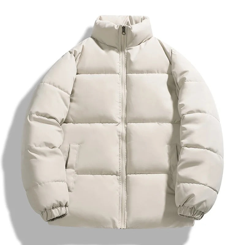 Pufferjack - Warme donsjack met rits voor heren in de winter-Boetiek Moda