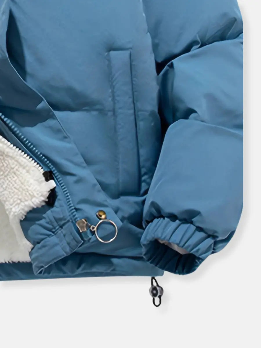 Pufferjas - Dames oversized winterjas met capuchon-Boetiek Moda