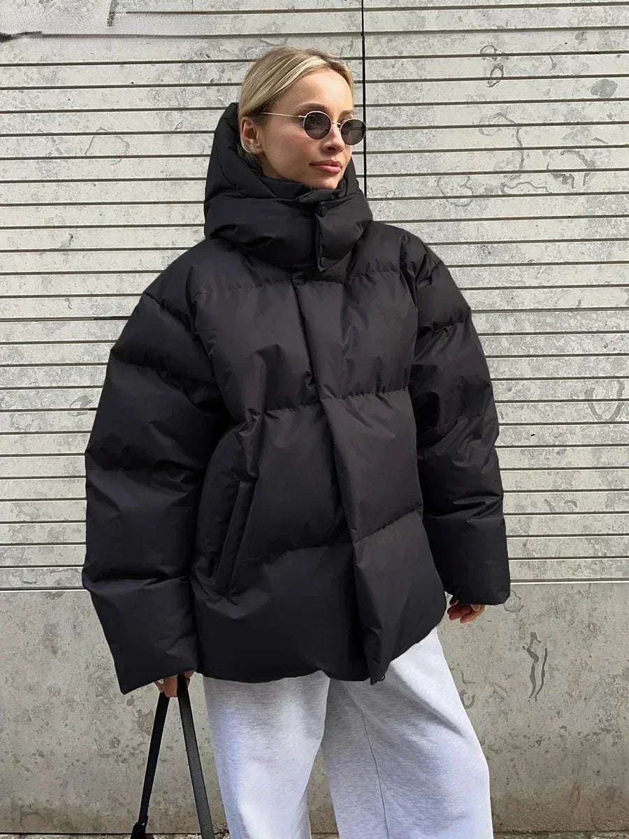 Pufferjas | Oversized | Gewatteerd | Donsjas | Winterjas voor dames-Boetiek Moda