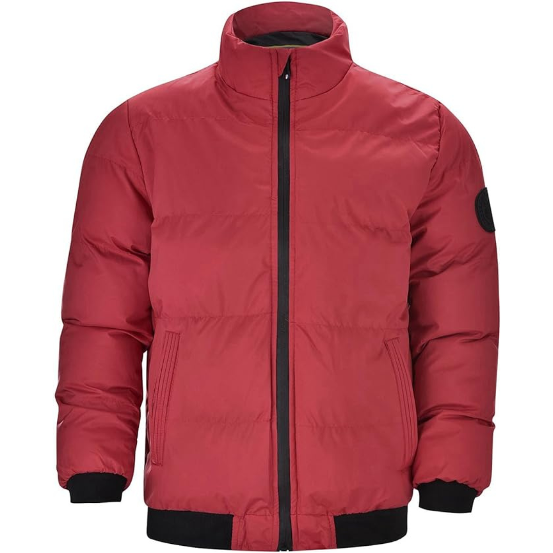 Pufferjas - Warme gewatteerde winterjas met ritssluiting voor heren-Boetiek Moda