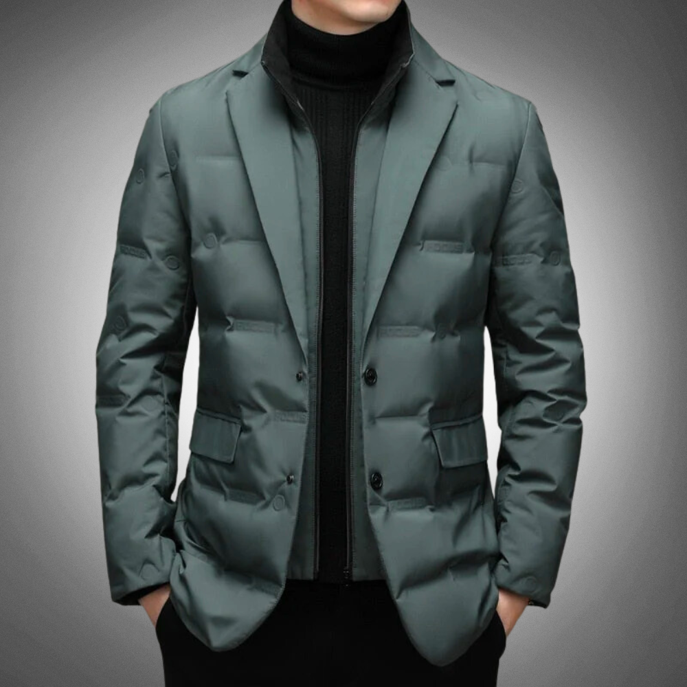 Pufferjas - Zip-Up - Slim Fit - Donzen Jas - Heren Winterjassen-Boetiek Moda