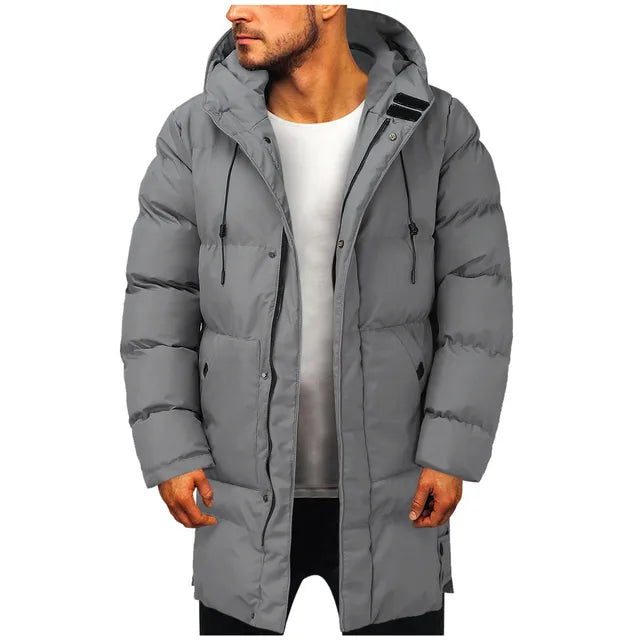 Pufferjas - capuchon - halflang - donsjack - heren winterjas-Boetiek Moda
