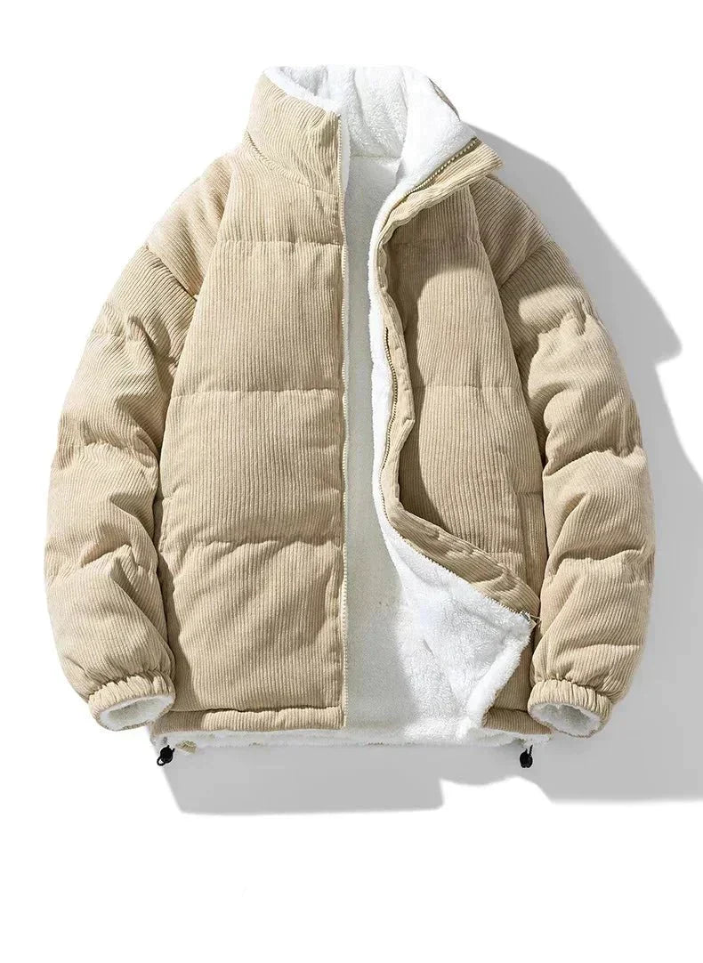 Pufferjas - twee-jacks - Zip-Up - fleece gevoerde jas - heren winterjas-Boetiek Moda