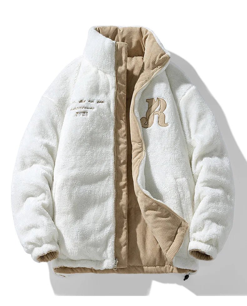 Pufferjas - twee-jacks - Zip-Up - fleece gevoerde jas - heren winterjas-Boetiek Moda