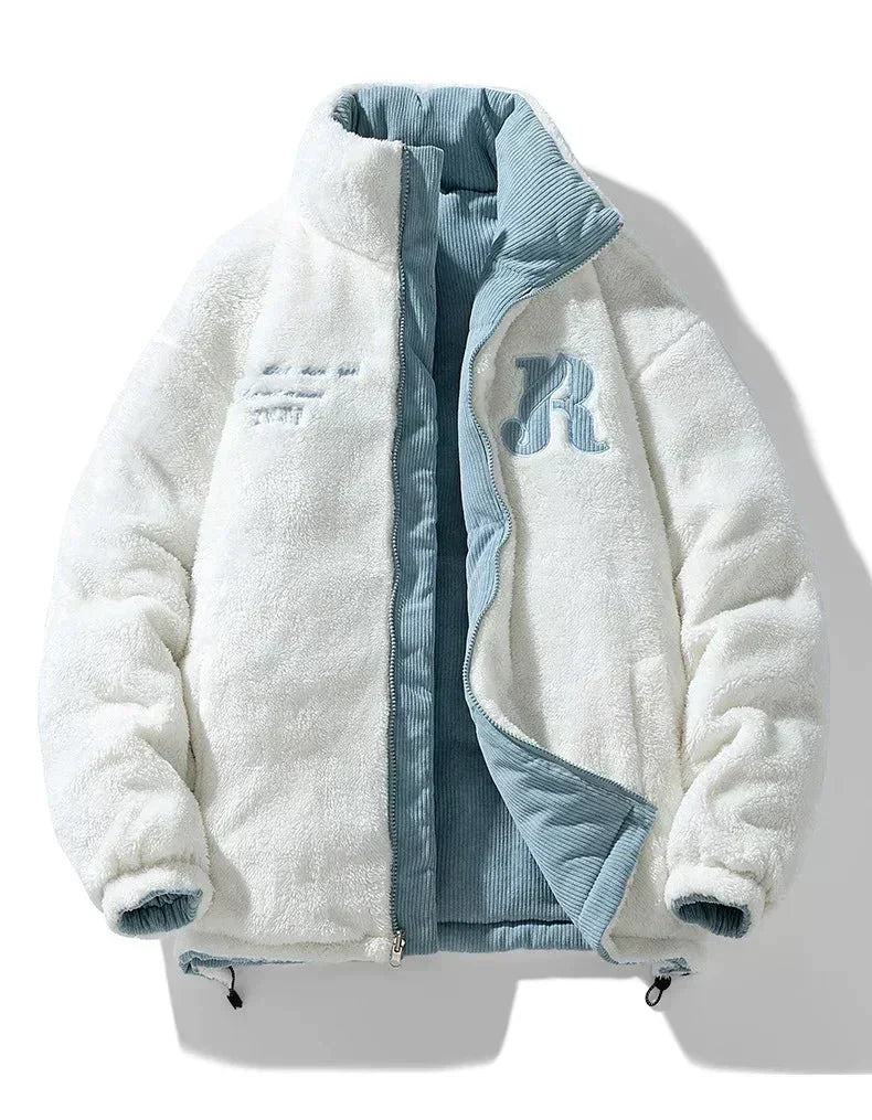 Pufferjas - twee-jacks - Zip-Up - fleece gevoerde jas - heren winterjas-Boetiek Moda