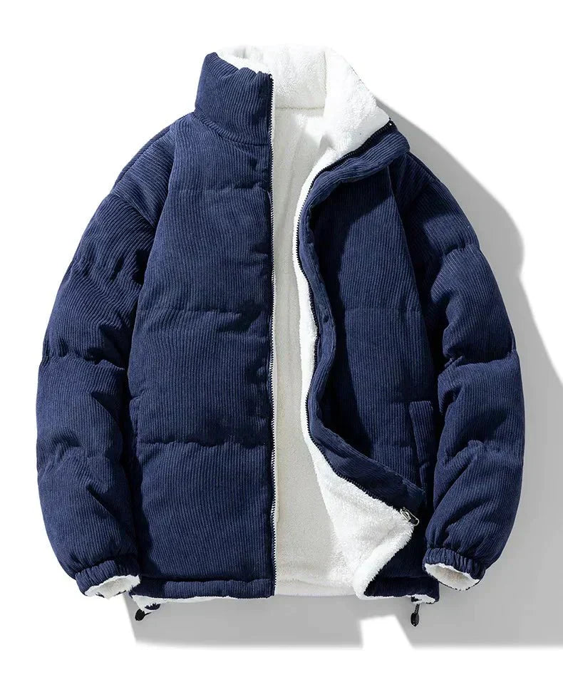Pufferjas - twee-jacks - Zip-Up - fleece gevoerde jas - heren winterjas-Boetiek Moda