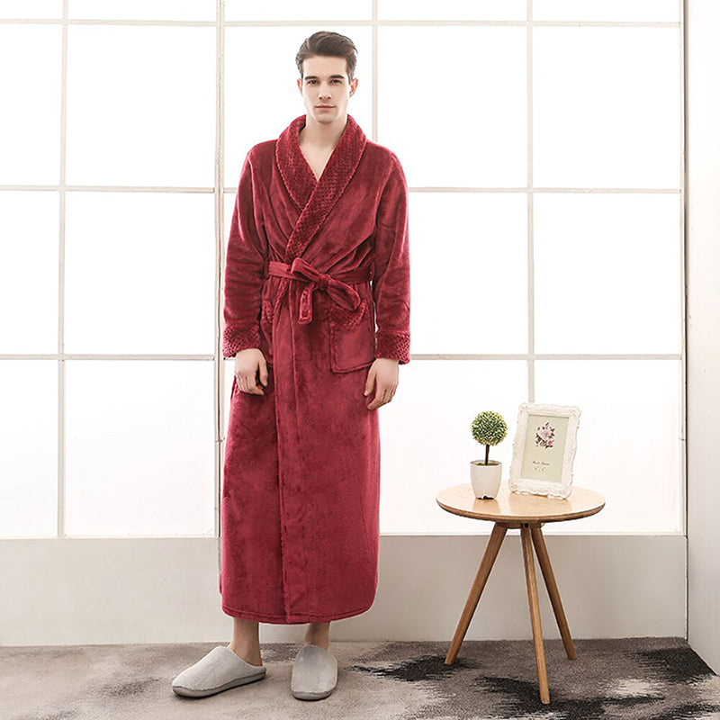 Quinna Long Bathrobe | Zachte en gezellige badjas die u warm houdt tijdens de kille winter.-Boetiek Moda