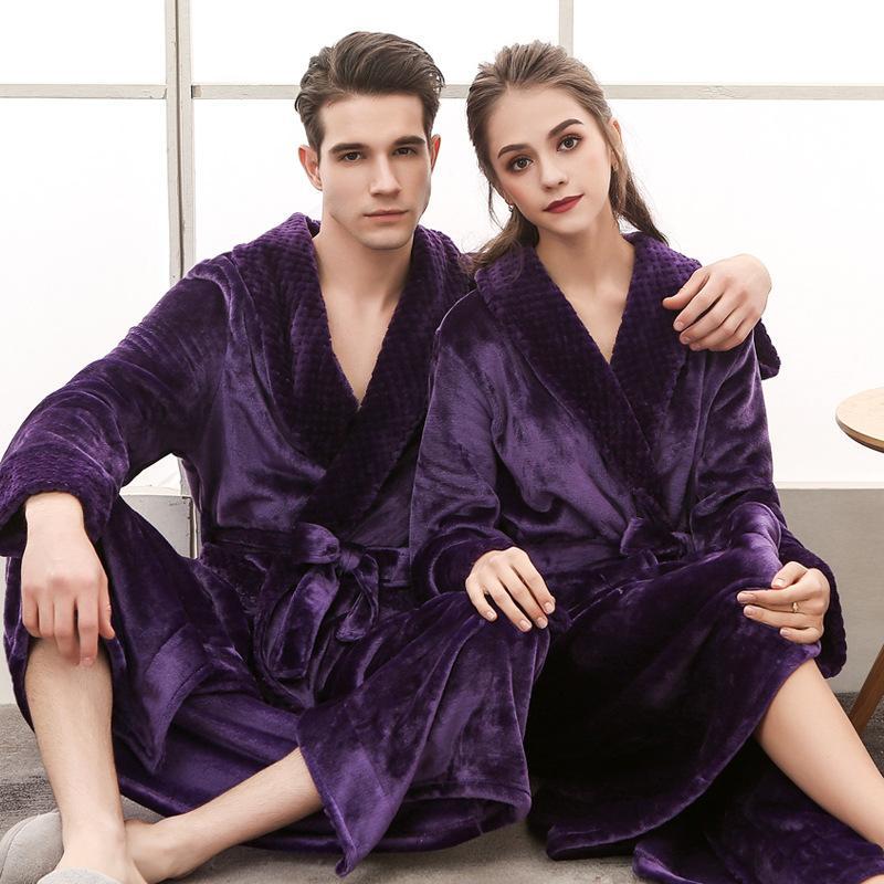 Quinna Long Bathrobe | Zachte en gezellige badjas die u warm houdt tijdens de kille winter.-Boetiek Moda