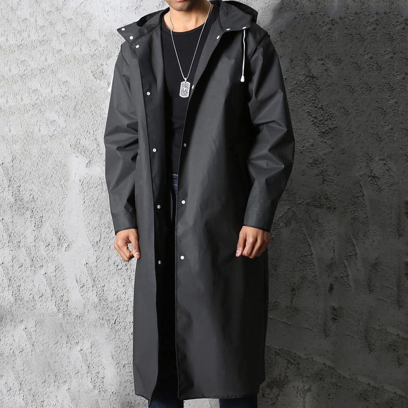 Regenjas | Capuchon | Lang | Regenjassen voor heren | Waterdichte regenjas-Boetiek Moda