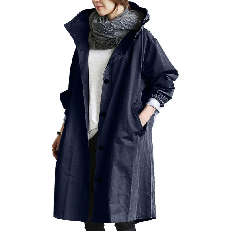 Regenjas | Capuchon | Oversized | Parka Jas | Regenjas Vrouwen-Boetiek Moda