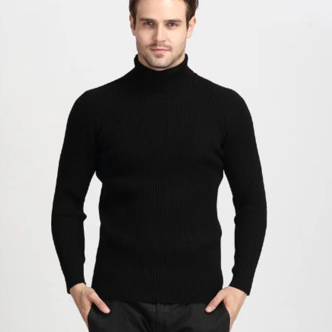 Roll Neck Jumper - Slim fit gebreide coltrui voor heren-Boetiek Moda