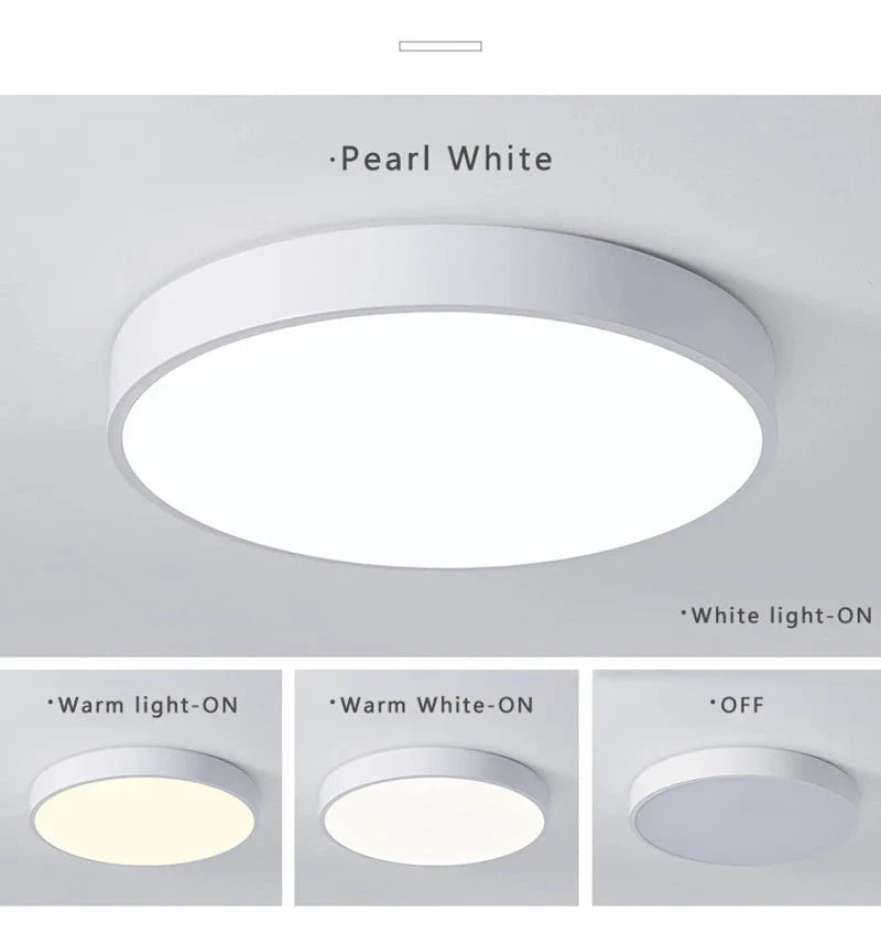 Ronde Plafondlamp - Slaapkamer - Woonkamer - LED Plafondlamp - Plafondlampen-Boetiek Moda