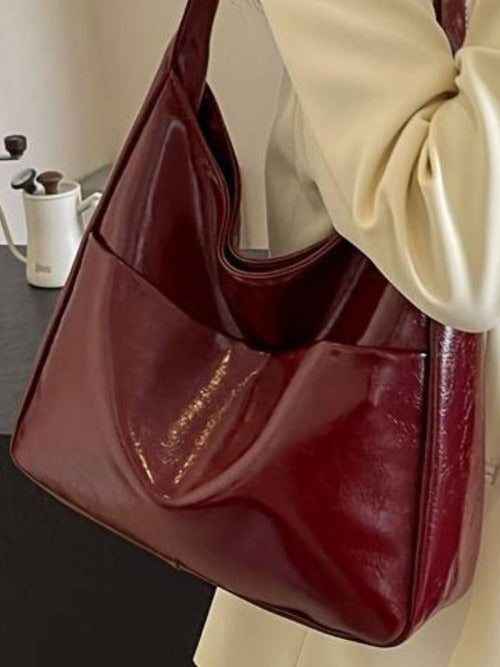 Schoudertas - Alledaagse kunstleren hobotas voor dames-Boetiek Moda