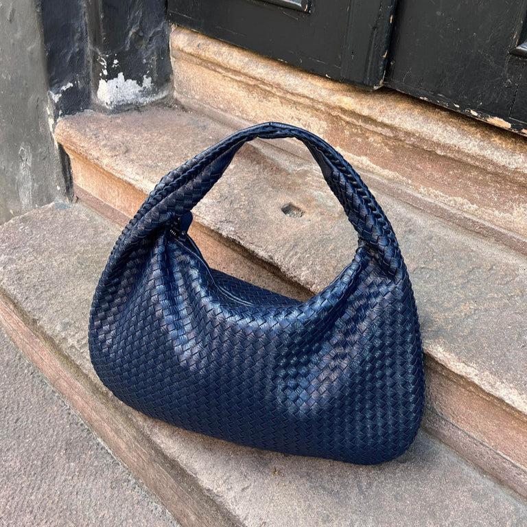 Schoudertas | Groot | Eén Riem | Geweven Tas | Kunstlederen Tassen-Boetiek Moda