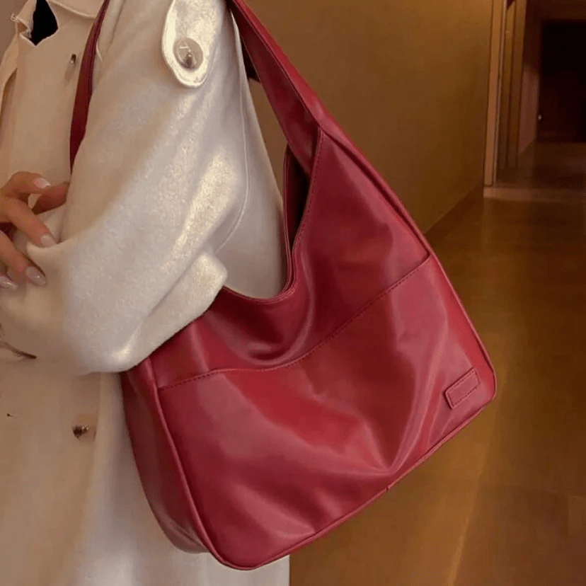 Schoudertas - Groot - Eén schouderband - Shoppertas - Kunstleren tas-Boetiek Moda