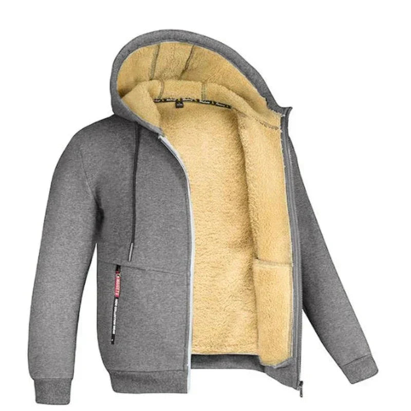 Sherpa Fleece Hoodie | Warme | Rits | Winter Hoodie | Hoodie Jas-Boetiek Moda
