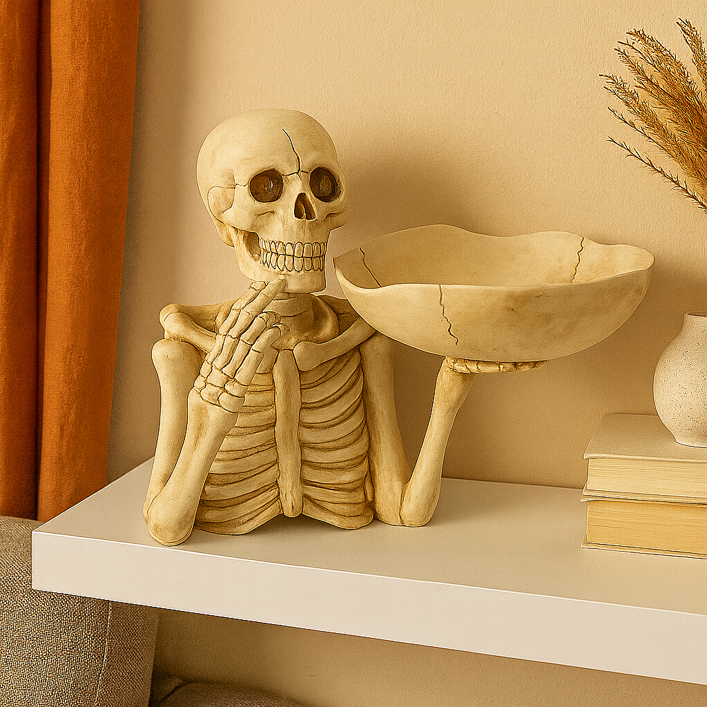 Skeletdecor - Schedelkom tafeldecoratie voor Halloween-Boetiek Moda