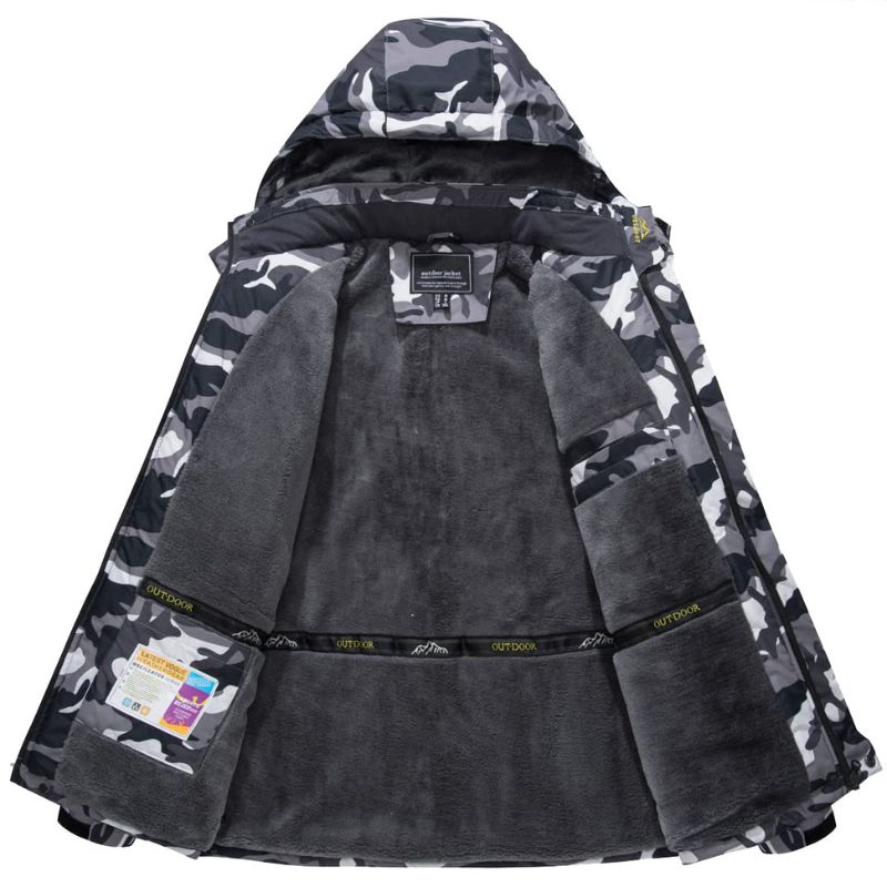 Ski-jas - Met capuchon - Met bontvoering - Sneeuwjas - Winterjas voor heren-Boetiek Moda