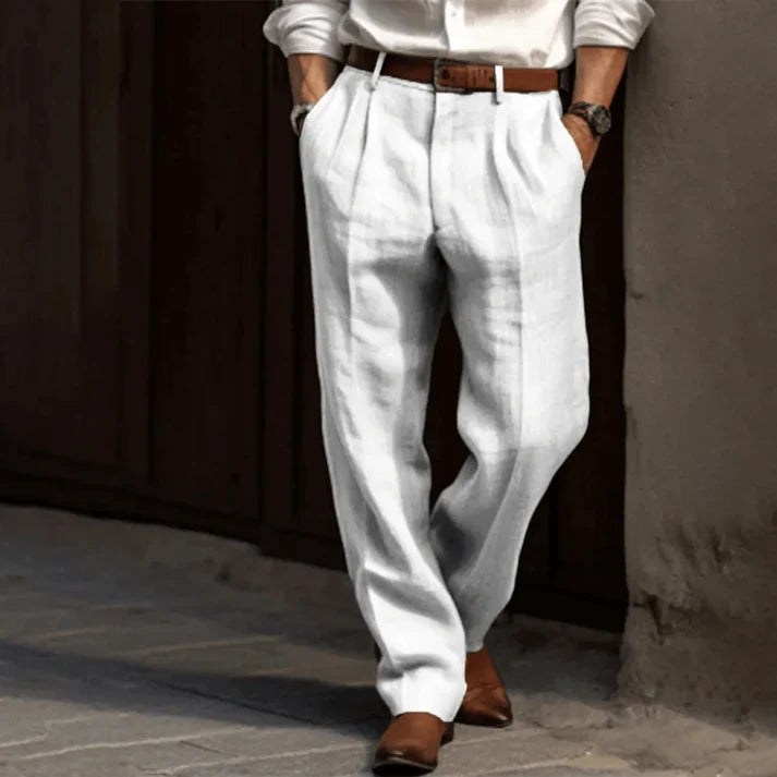 Slappe broek - Lichtgewicht - Los model - Plooibroek - Herenbroek-Boetiek Moda