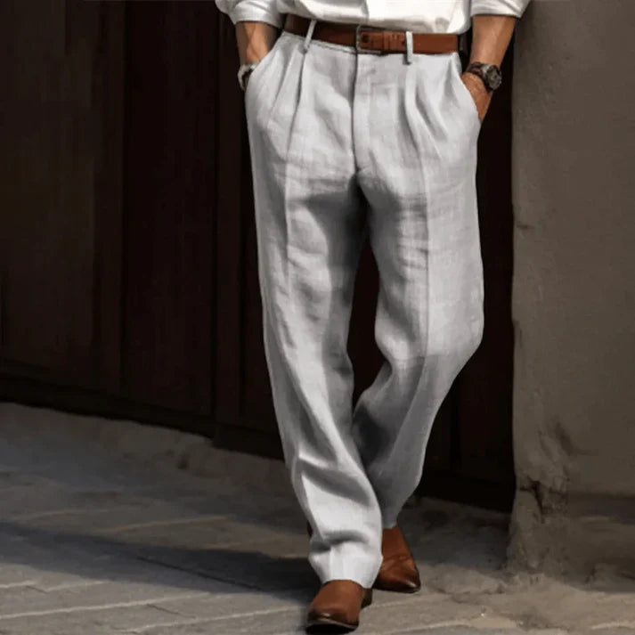 Slappe broek - Lichtgewicht - Los model - Plooibroek - Herenbroek-Boetiek Moda