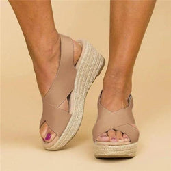 Sleehakken - Espadrilles - Orthopedisch - Zomerschoenen - Damessandalen-Boetiek Moda