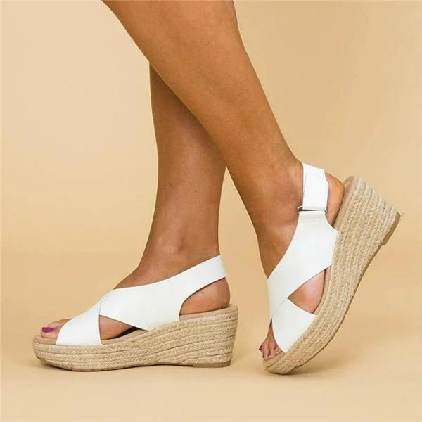Sleehakken | Platform | Zomer | Espardille Sandalen | Orthopedische Sandalen voor Vrouwen-Boetiek Moda