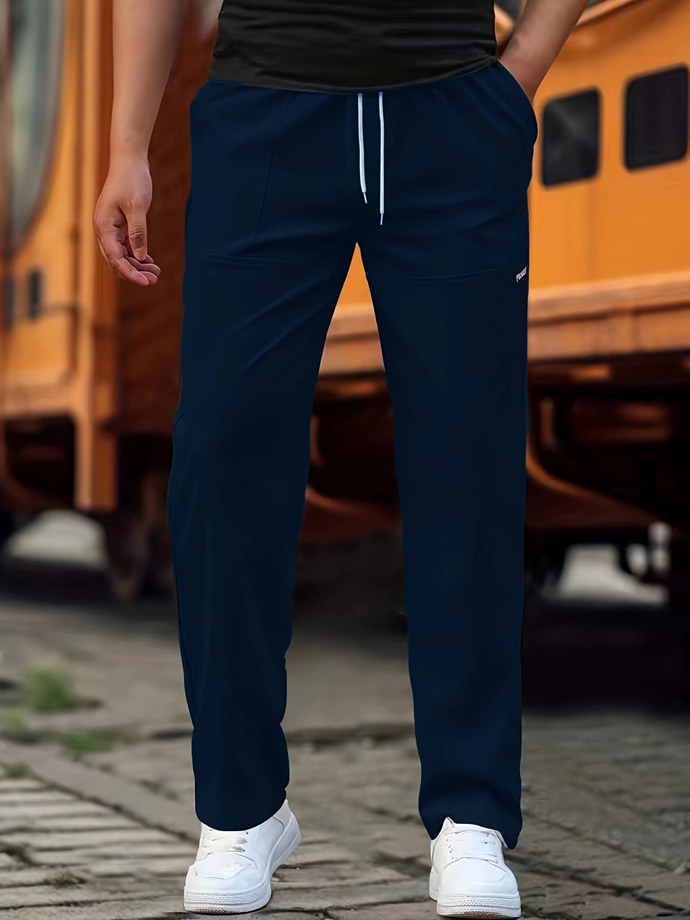 Slim Fit joggingbroek - Trekkoord - Rekbaar - Trainingsbroek - Joggingbroek voor heren-Boetiek Moda