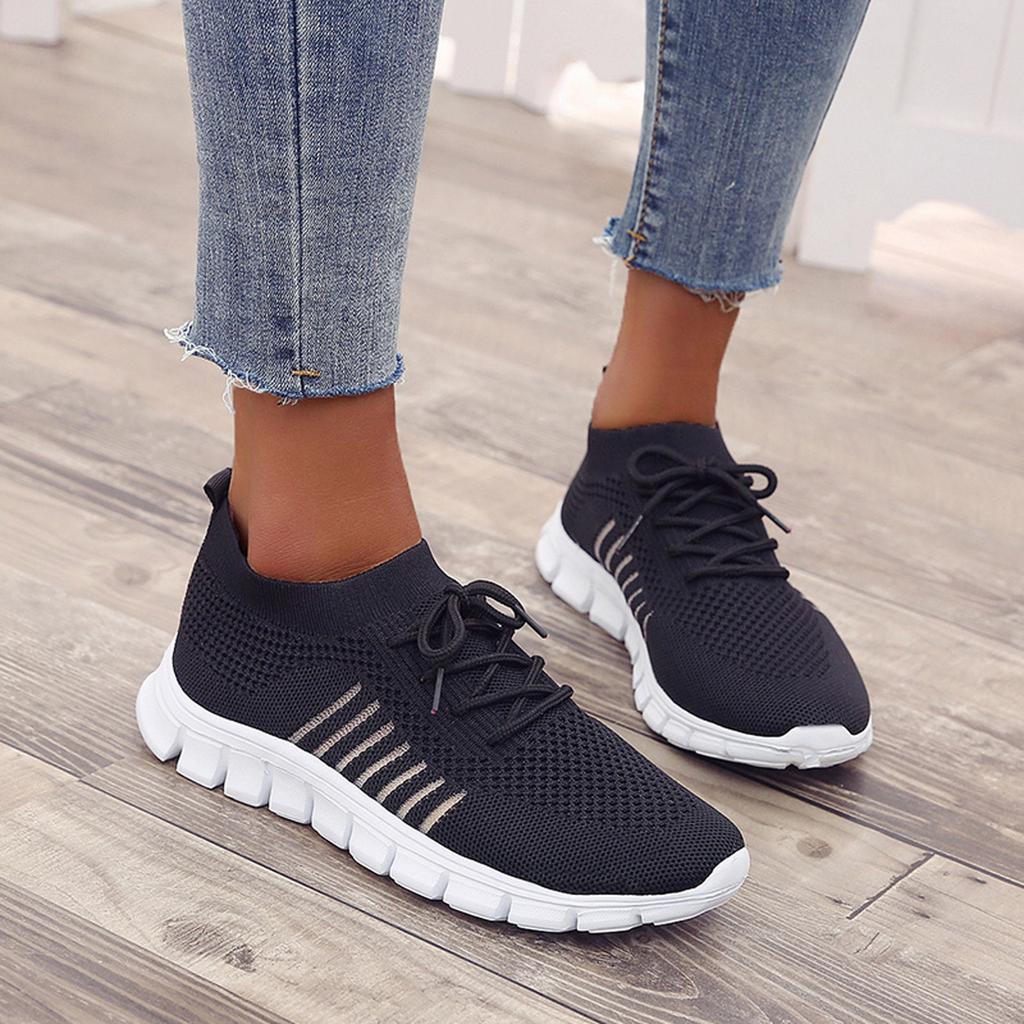 Slip-On Sneakers - Ademend- Orthopedisch - Mesh Sneakers - Damestrainers-Boetiek Moda