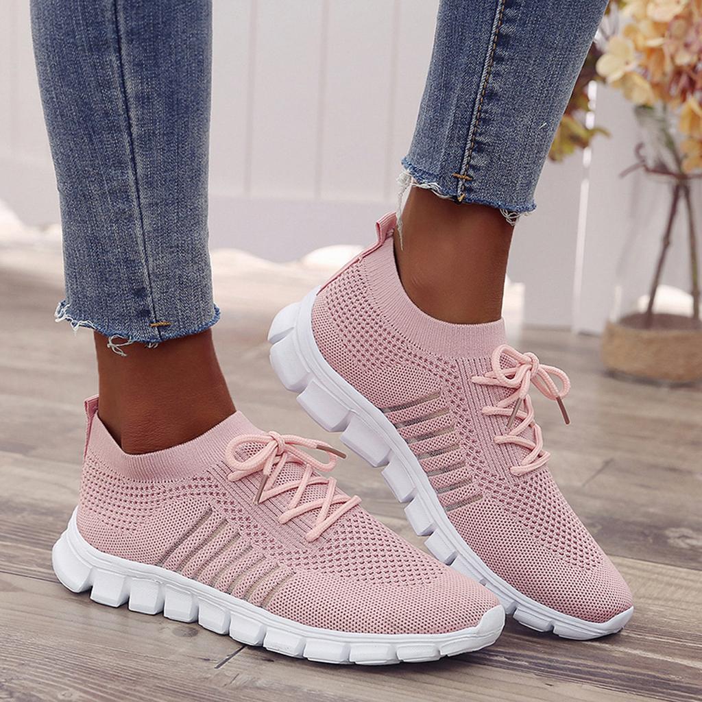 Slip-On Sneakers - Ademend- Orthopedisch - Mesh Sneakers - Damestrainers-Boetiek Moda