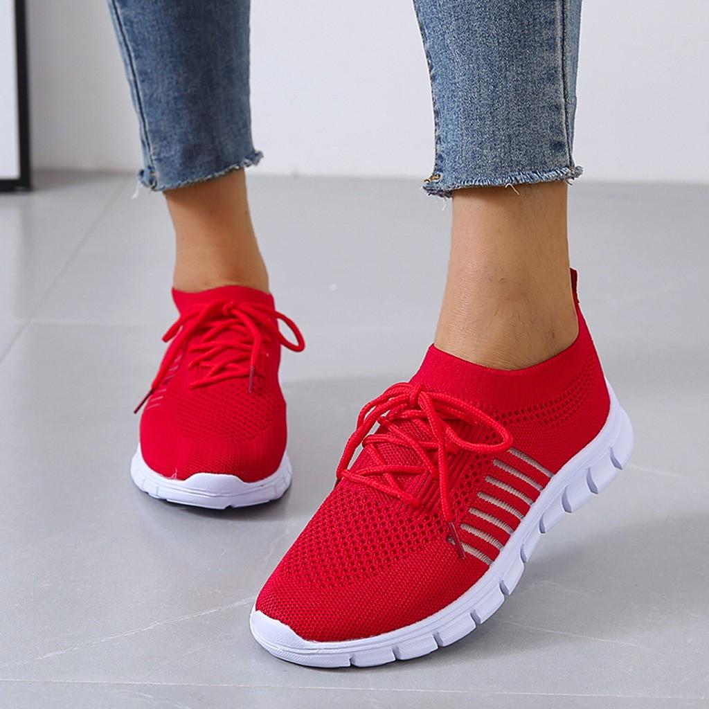 Slip-On Sneakers - Ademend- Orthopedisch - Mesh Sneakers - Damestrainers-Boetiek Moda