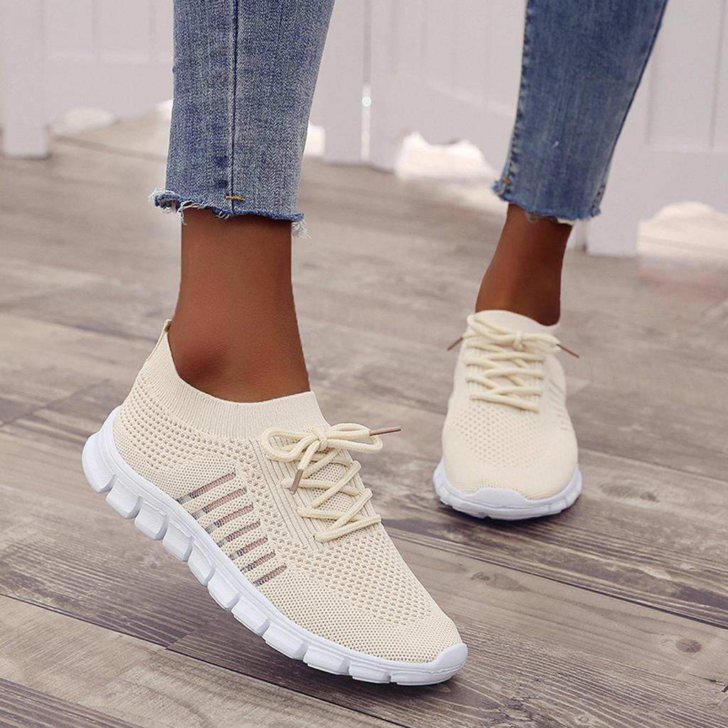 Slip-On Sneakers - Ademend- Orthopedisch - Mesh Sneakers - Damestrainers-Boetiek Moda