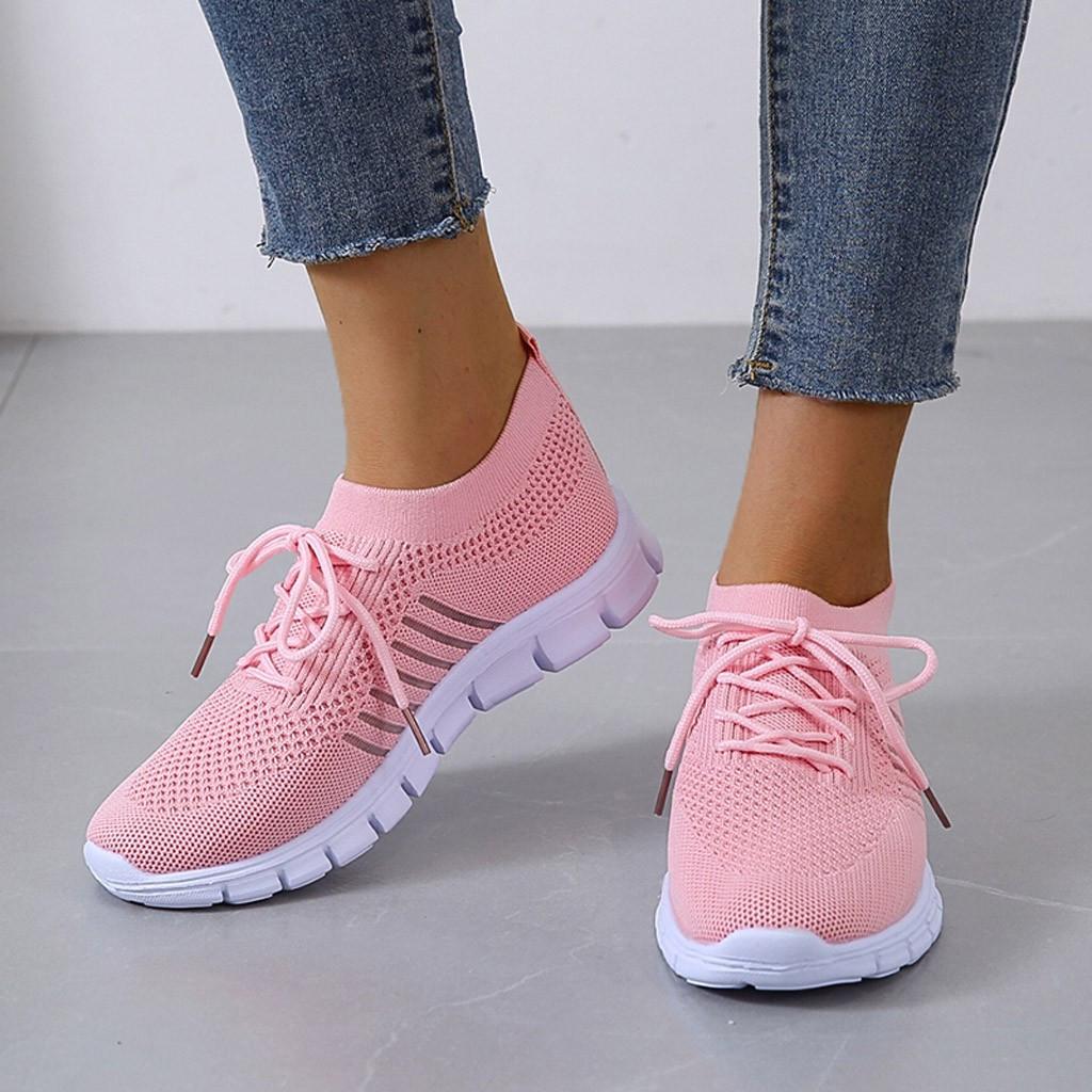 Slip-On Sneakers - Ademend- Orthopedisch - Mesh Sneakers - Damestrainers-Boetiek Moda