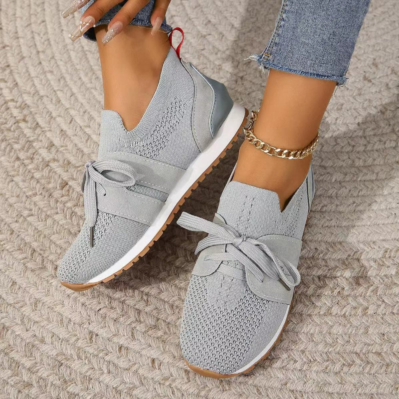 Slip-On Sneakers - Orthopedische wandelschoenen van mesh voor dames-Boetiek Moda