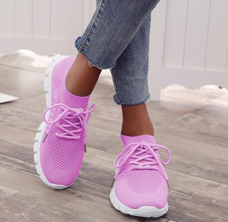 Slip-on sneakers | Mesh | Wandelen | Slip-on sneakers | Orthopedische schoenen voor dames-Boetiek Moda