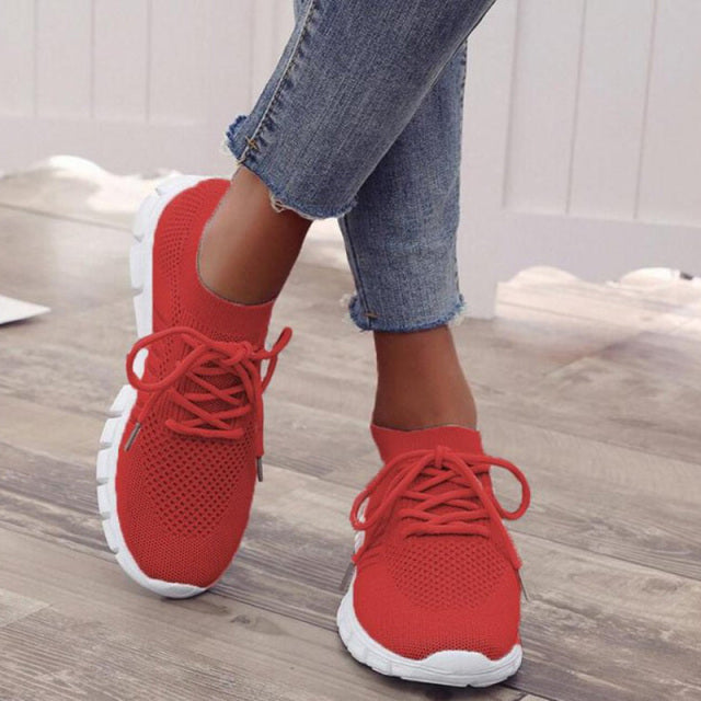 Slip-on sneakers | Mesh | Wandelen | Slip-on sneakers | Orthopedische schoenen voor dames-Boetiek Moda