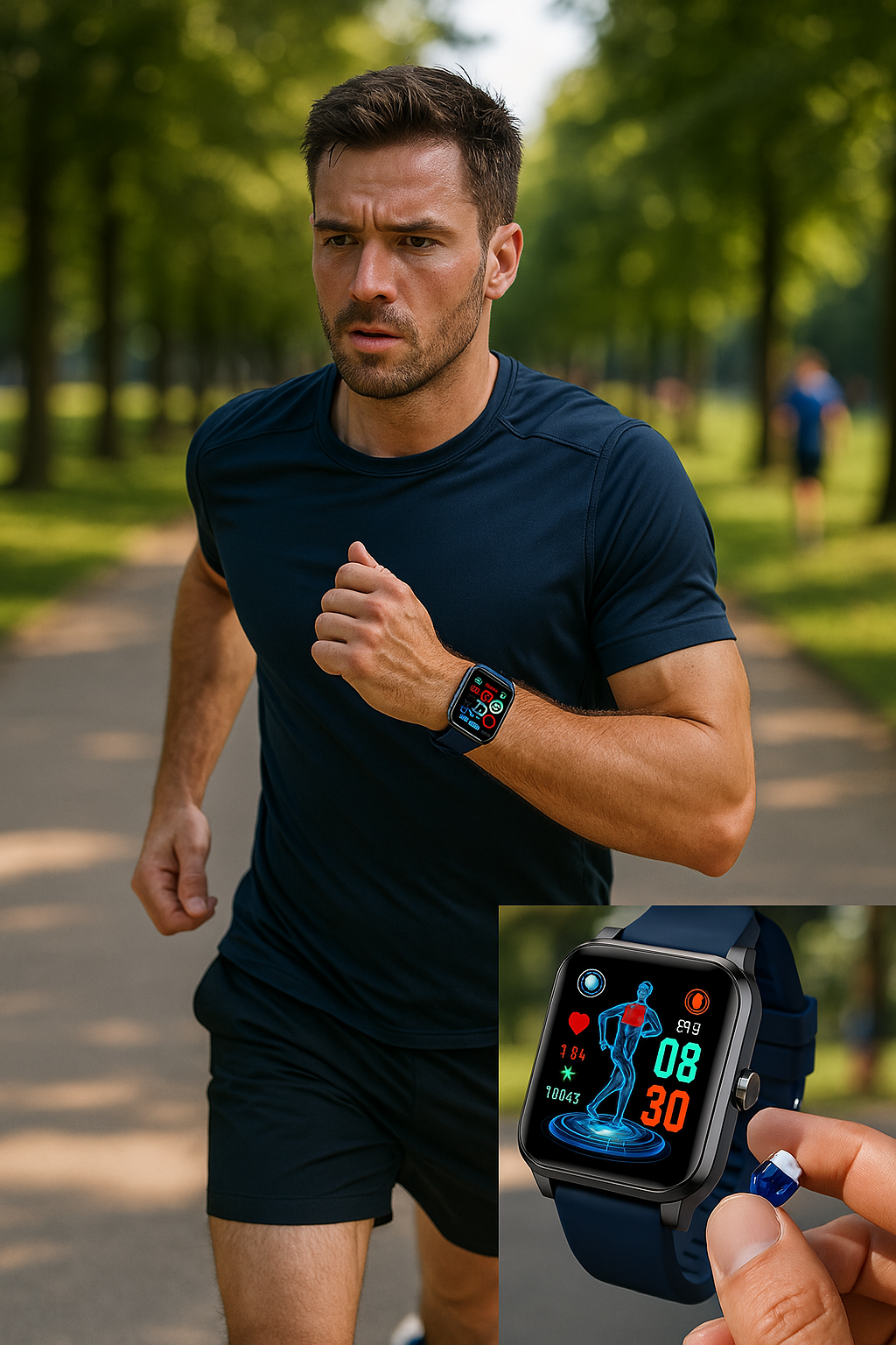 Smartwatch - Hartslagmeter - Stappenteller - Fitnesshorloge - Fitnesstracker-Boetiek Moda
