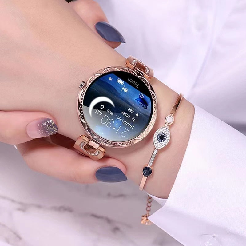 Smartwatch | Hartslagmeter en slaapmonitor voor vrouwen, fitness tracker, armbandhorloge-Boetiek Moda