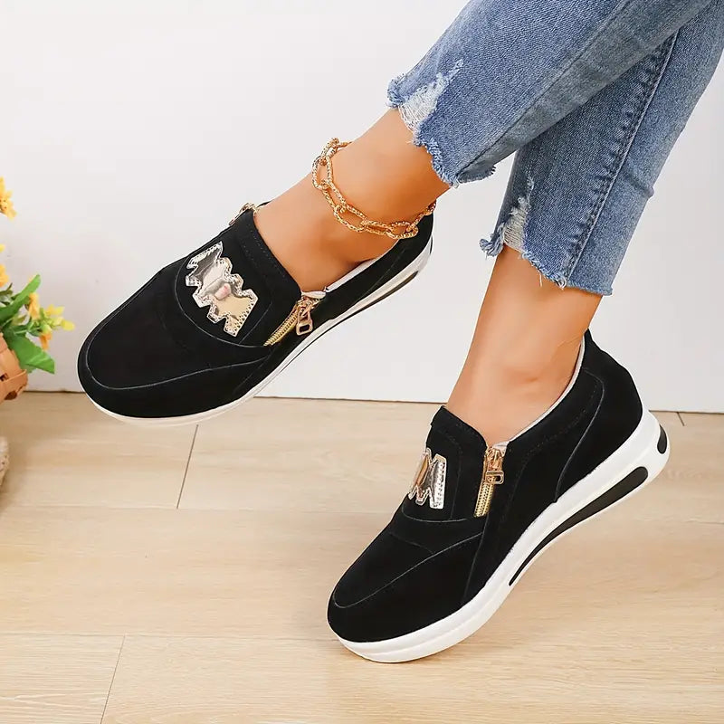 Sneakers - Platform - Slip On - Wandelschoenen - Damesschoenen-Boetiek Moda