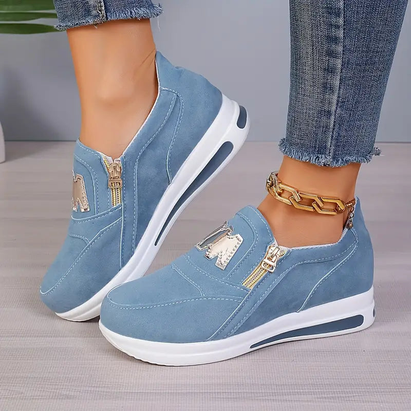 Sneakers - Platform - Slip On - Wandelschoenen - Damesschoenen-Boetiek Moda