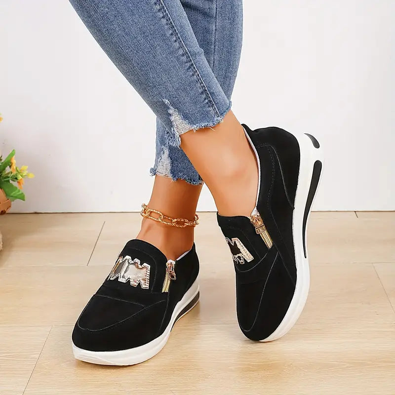 Sneakers - Platform - Slip On - Wandelschoenen - Damesschoenen-Boetiek Moda