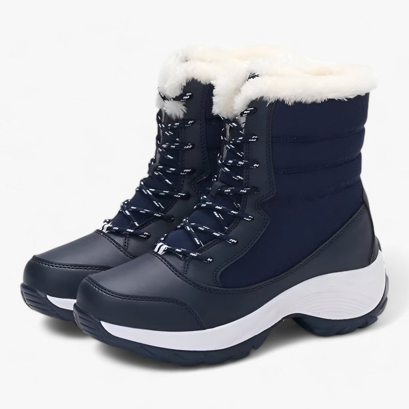 Sneeuw Laarzen | Lace-Up | Anti-slip | Bontgevoerde Laarzen | Vrouwen Winter Laarzen-Boetiek Moda