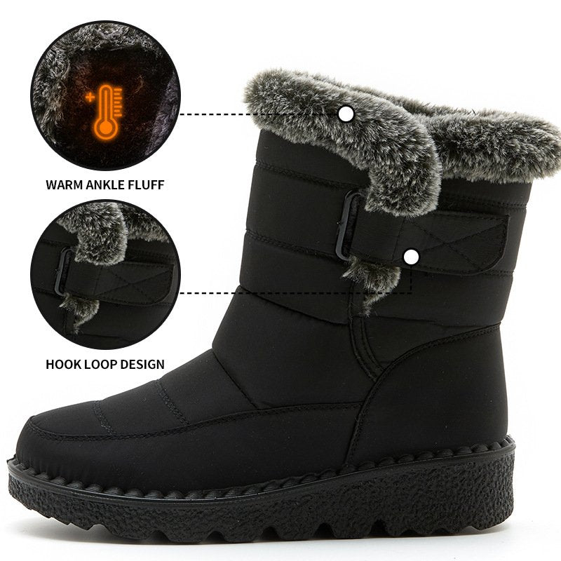 Sneeuw Laarzen | Warm | Slip-On | Bont gevoerde Laarzen | Winter Laarzen-Boetiek Moda