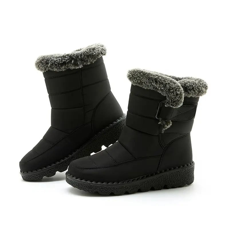 Sneeuw Laarzen | Warm | Slip-On | Bont gevoerde Laarzen | Winter Laarzen-Boetiek Moda