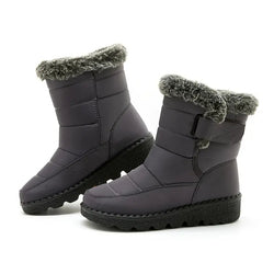 Sneeuw Laarzen | Warm | Slip-On | Bont gevoerde Laarzen | Winter Laarzen-Boetiek Moda