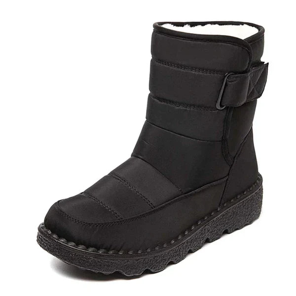 Snow Boots - Warme, Waterdichte, Slip-On, Met Bont gevoerde Winterlaarzen voor dames-Boetiek Moda