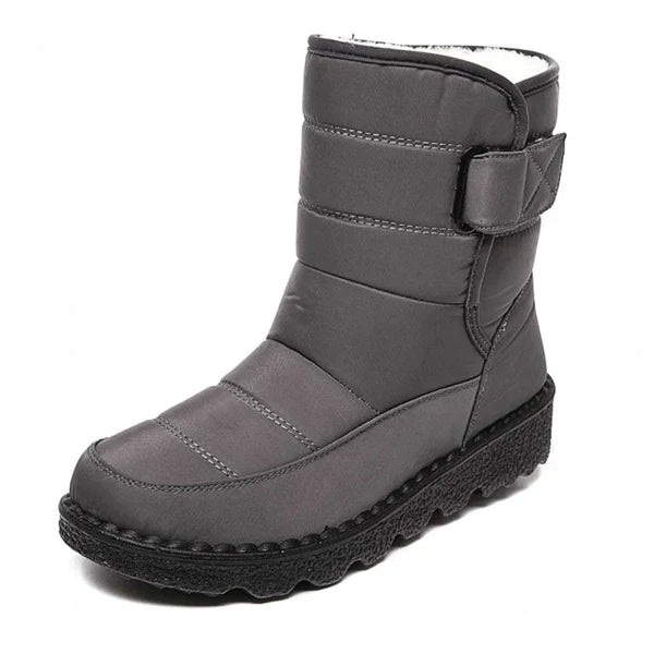 Snow Boots - Warme, Waterdichte, Slip-On, Met Bont gevoerde Winterlaarzen voor dames-Boetiek Moda