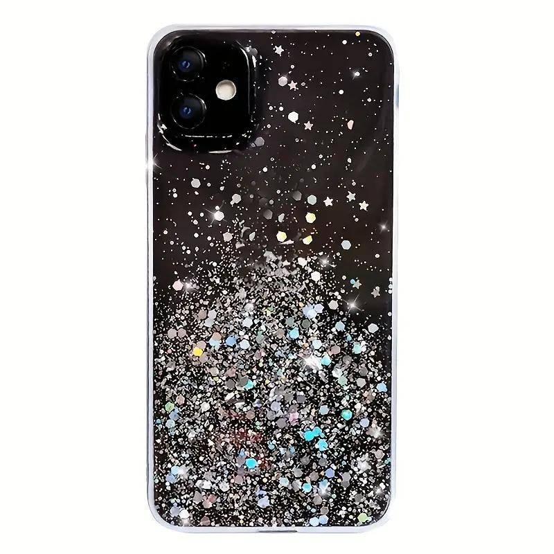 SparkleShield Glitter Hoesje | Transparante Zachte Silicone Telefoonhoes-Boetiek Moda