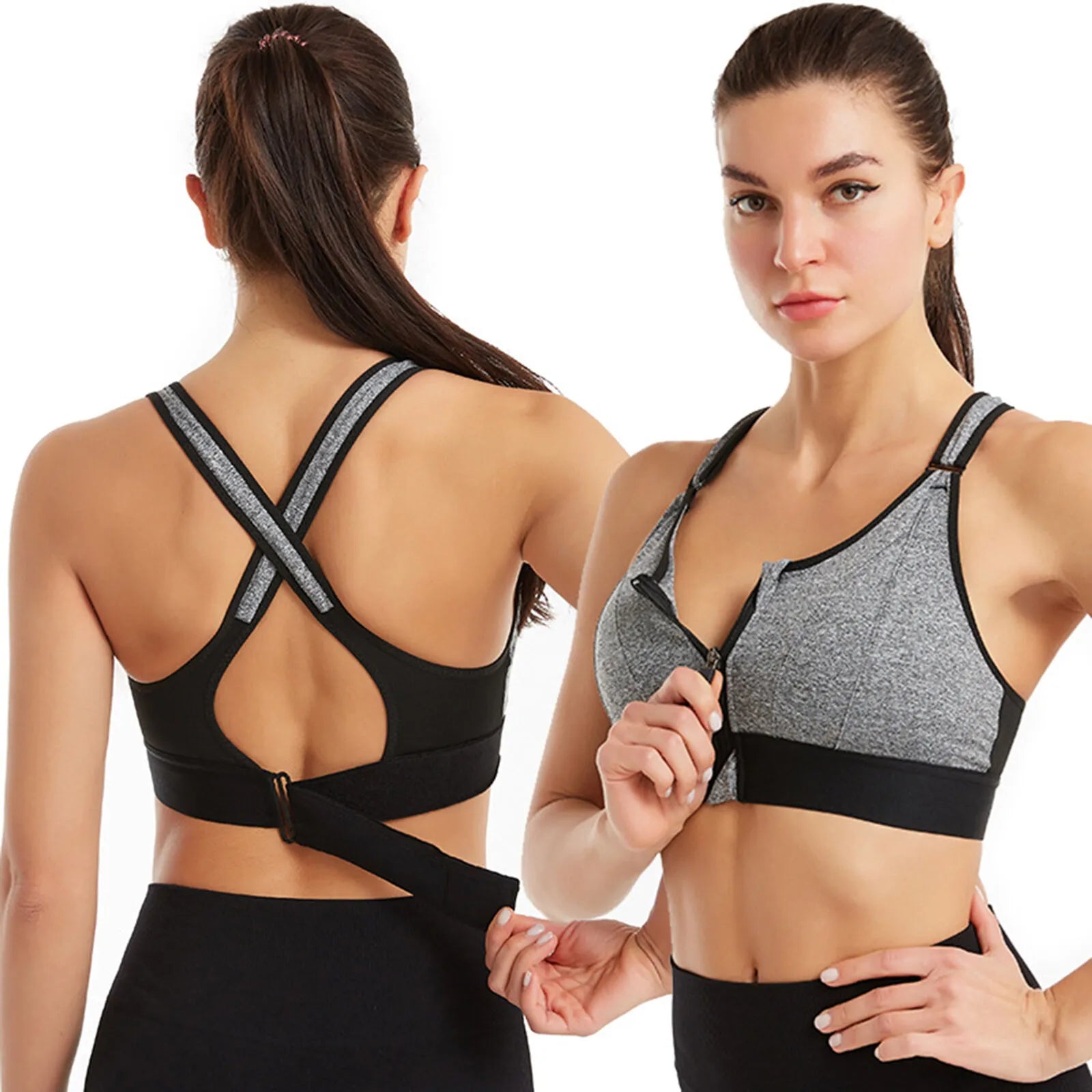 Sportbeha | Front Fastening | Verstelbaar | Front Zip Sportbeha | Sportbeha-Boetiek Moda