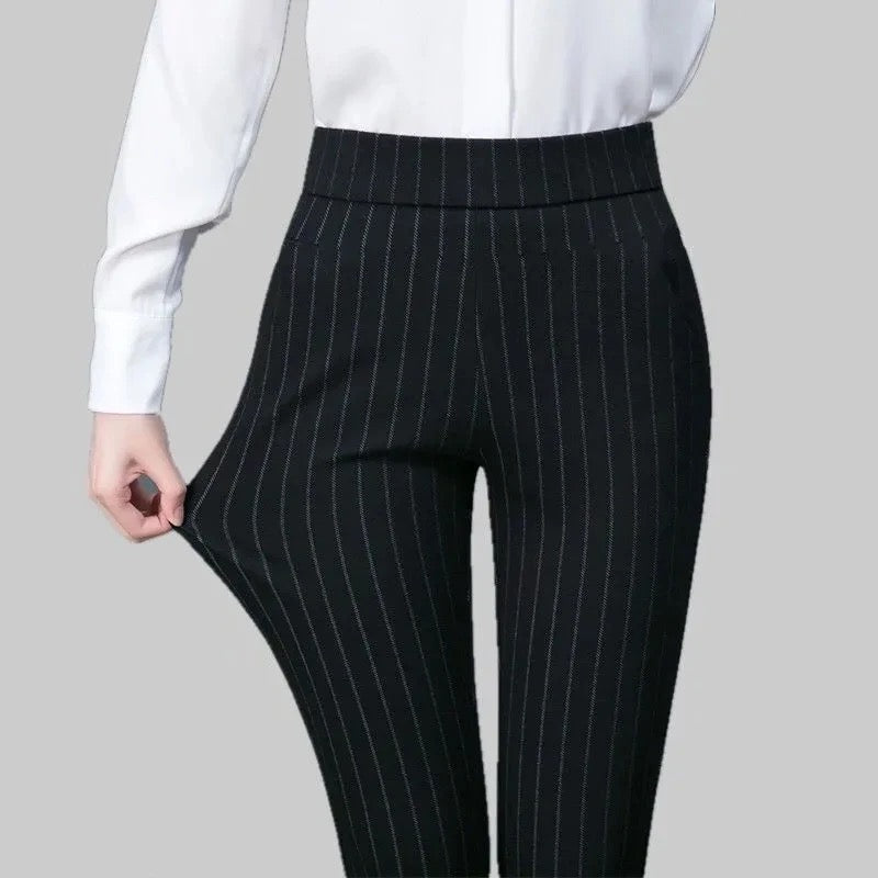 Stretch Broek - Formele High Waisted Skinny Broek voor dames-Boetiek Moda