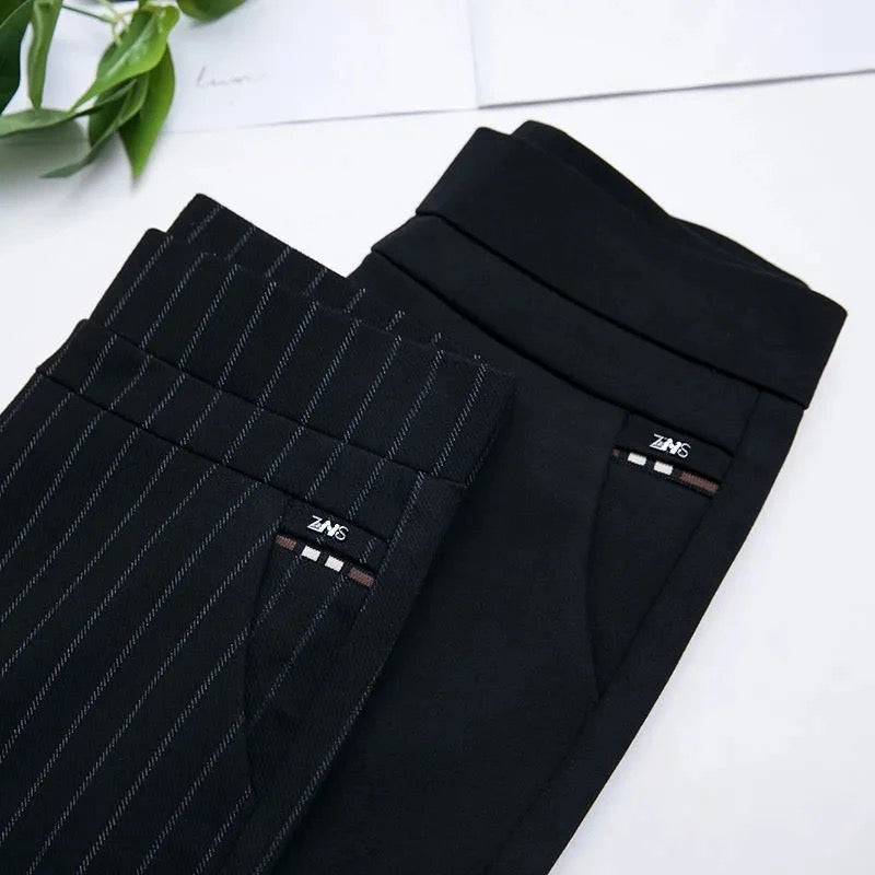Stretch Broek - Formele High Waisted Skinny Broek voor dames-Boetiek Moda